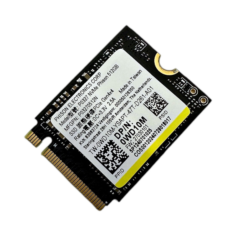 WD10M - 512GB SSDR, G44, 30S3, QLC, P0327 For DEC24250-5352WHT-PUS