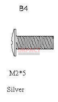 44FDX - Screw - 2X3 - LCD Back Cover 14.1