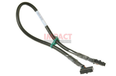 9P801 - Round Black Cable Runs From System Board to Front I/ O