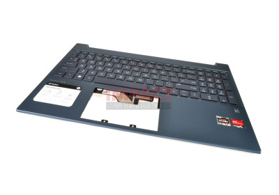 M08921-001 - TOP Cover FOG Blue With Keyboard Cloud Blue US w/o FP