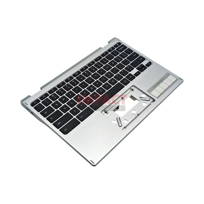 Palmrest TOP Cover Silver With Keyboard US