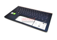 90NB0MQ3-R31US0 - Keyboard/ TOP Cover, Royal Blue