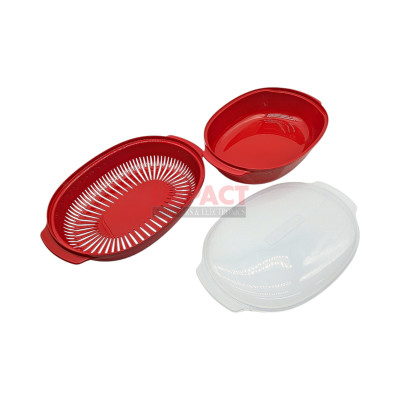 Assembly Oval Steamer, Red