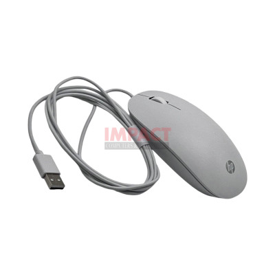 125 White Wired Mouse
