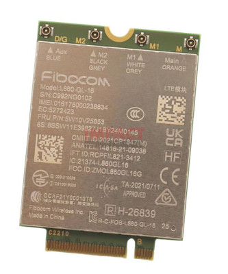 5W11H85376 - Wireless, WWAN, FBC, L860R Roc