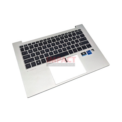 Palmrest with keyboard (CP BL SR Pvcy US)