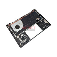 N09059-001 - Palmrest with keyboard (CP BL SR Pvcy US)