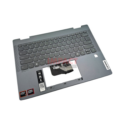 Palmrest With Keyboard, Usa English, Luna Grey