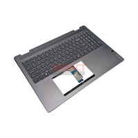 Cover (c) with keyboard, English, Luna Grey, Non Puresight Logo, FingerPrint