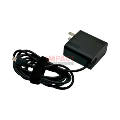 AC ADAPTER, USB-C, 65W, 2P, BLACK