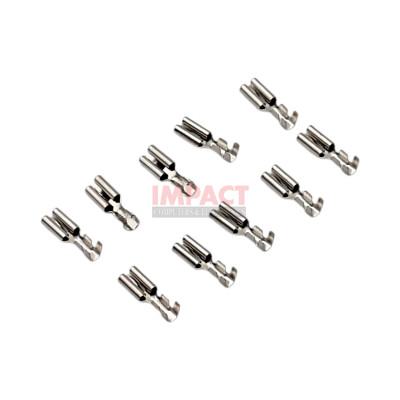 Quick Disconnect Female W/ Crimp, NON-INSULATED, Pack OF 10, 1614 Wire Gauge, 0.250 tab