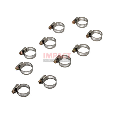 CL12H - Hose Clamp, Pack OF 10, #12 S/ S, fits 11/ 16"  1 1/ 4"