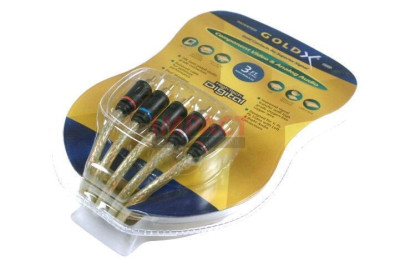 GXAV-RGBLR-03 - Component Video Cables With 3 Video Channels