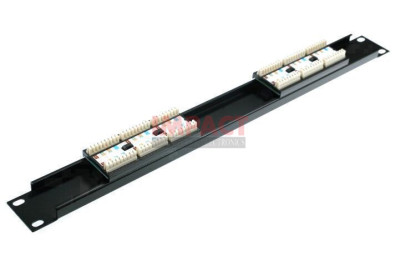 GXN-C5EPA12R - 12 Port CAT 5E Rack Mount Patch Panel
