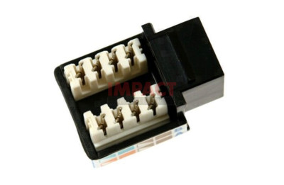 GX6KJ-BK - CAT6 Jack Black Wall Plate Connector