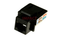 GX6KJ-BK - CAT6 Jack Black Wall Plate Connector