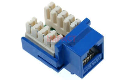 GX6KJ-BL - CAT6 Jack Blue Wall Plate Connector