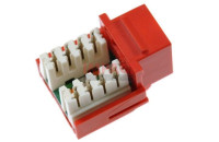 GX6KJ-RE - CAT6 Jack Red Wall Plate Connector