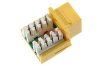 GX6KJ-YL - CAT6 Jack Yellow Wall Plate Connector