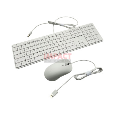 WHITE KEYBOARD AND MOUSE KIT COMBO 175C