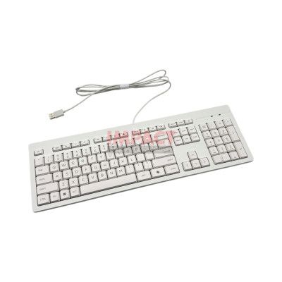 P10202-001 - Keyboard 125 White Wired NP US