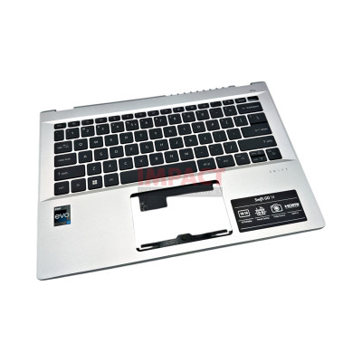 6B.KF2N2.001 - KEYBOARD With UPPER CASE AL SILVER BL QF03P_A11BWL INTERNAL 13 STANDARD 79KS BLACK US INTERNATIONAL AC