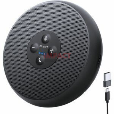 EMM1AB-LD - USB Speakerphone, two AI Mics 360° Voice Pickup with Noise Reduction and Echo Cancellation