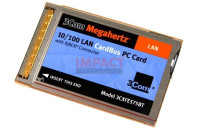 3CXFE575BT - 10/ 100 Xjack Pcmcia Ethernet Adapter Memory
