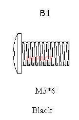 9630P - Screw, M3X6, Phillips Head, Loop, Zinc Plated Steel (10 Pack)