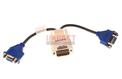 VGA 'y' Cable Adapter With Molex DMS-59 Connector