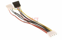RB-512 - Power Splitter 2 (1 Male to 1 X Female (IDE) and 1 Female (Sata))