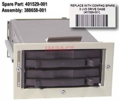 401529-001 - ULTRA2 Scsi Single Bus Drive Cage