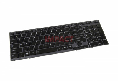 Keyboard, US, Black Keyboard With Backlite