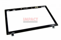 13N0-7NA0211 - LCD Front Cover, Black with Grey Hinge Covers