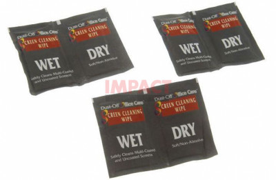 IMP-69316 - DUST-OFF WET/ DRY Screen Cleaning Wipe (6 Pack - 3 WET/ 3 DRY)
