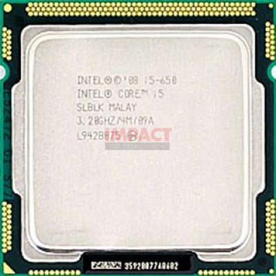 612849-201 - Processor - IC, uP, CKD, i5-650, 73W, 3.2GHZ, 4M, K-0