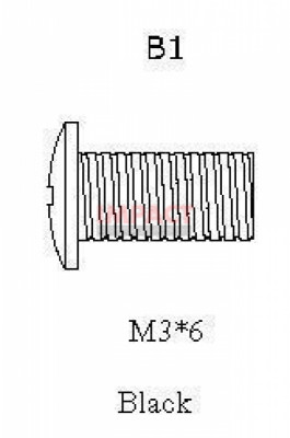 PA03002-C283FJ - Screw Mach with Washr M3X6 (10 Pack)