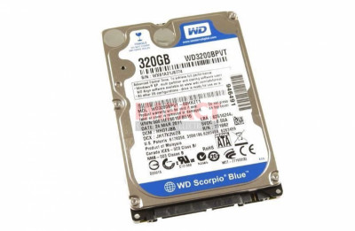 WD3200BPVT-22ZEST0 - 320GB Sata 3GB/ S Hard Drive 8MB 5400RPM 2.5in Scorpio Blue
