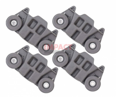 Lower Dishwasher Wheel with STEEL Screws Replacement (4)